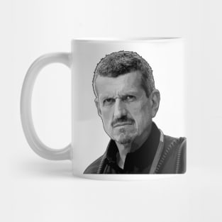 Guenther Steiner Black and White Mug